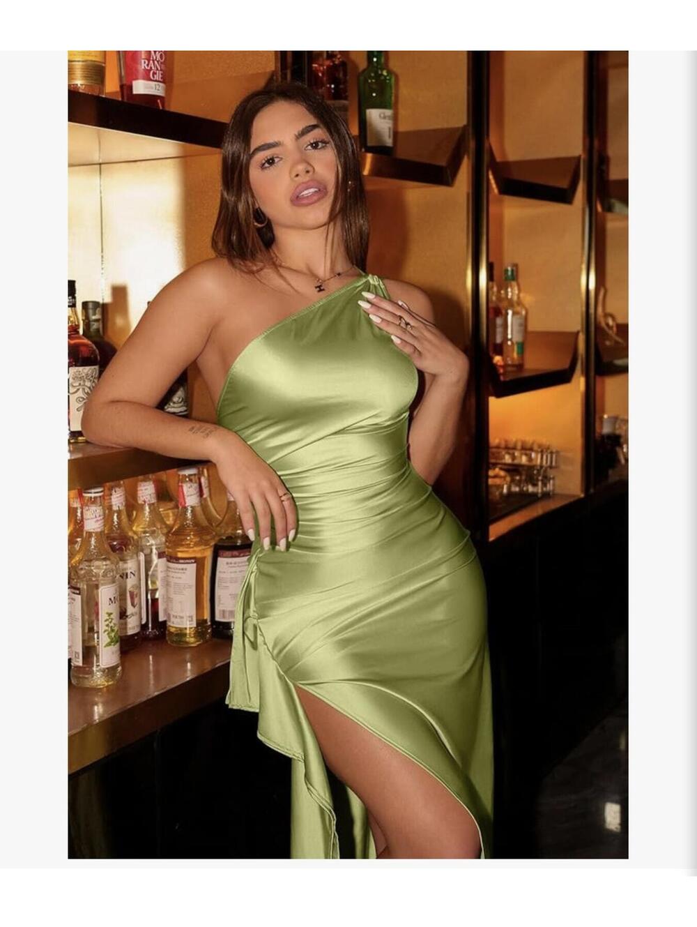 Viral OYS One Shoulder Formal Maxi Dress - Picture 4 of 4